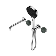 Nero Serenity Progressive Shower System With Spout With Verde Alpi Handle And Serenity Hand Shower - Chrome