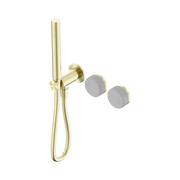 Nero Serenity Progressive Shower System With Carrara Handle And Slim Shower - Brushed Gold