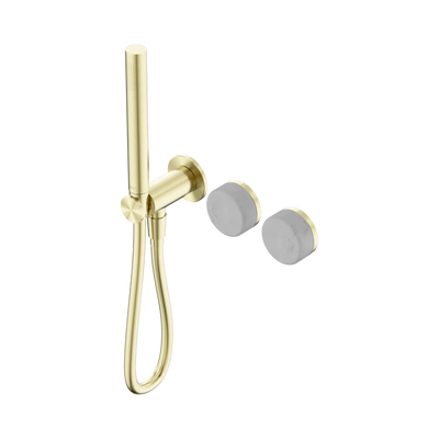 Nero Serenity Progressive Shower System With Carrara Handle And Slim Shower - Brushed Gold
