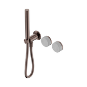 Nero Serenity Progressive Shower System With Carrara Handle And Slim Shower - Brushed Bronze