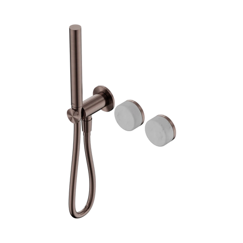 Nero Serenity Progressive Shower System With Carrara Handle And Slim Shower - Brushed Bronze