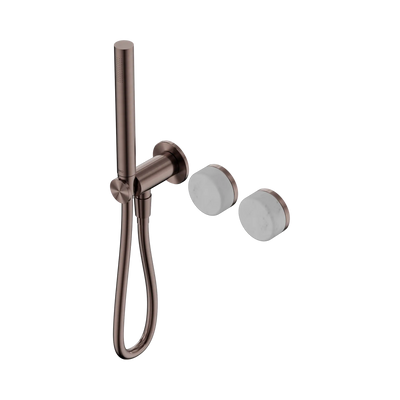 Nero Serenity Progressive Shower System With Carrara Handle And Slim Shower - Brushed Bronze