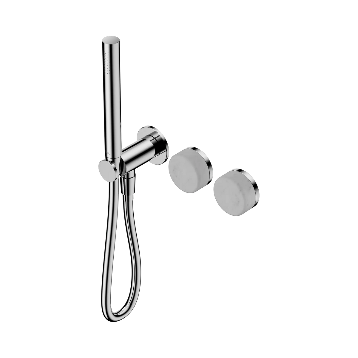 Nero Serenity Progressive Shower System With Carrara Handle And Slim Shower - Chrome