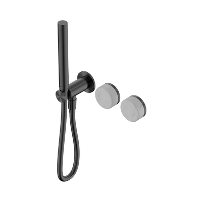Nero Serenity Progressive Shower System With Carrara Handle And Slim Shower - Gun Metal