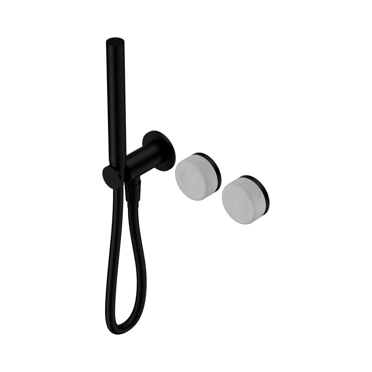 Nero Serenity Progressive Shower System With Carrara Handle And Slim Shower - Matte Black