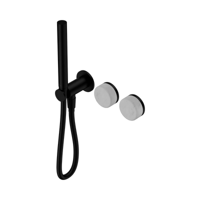 Nero Serenity Progressive Shower System With Carrara Handle And Slim Shower - Matte Black
