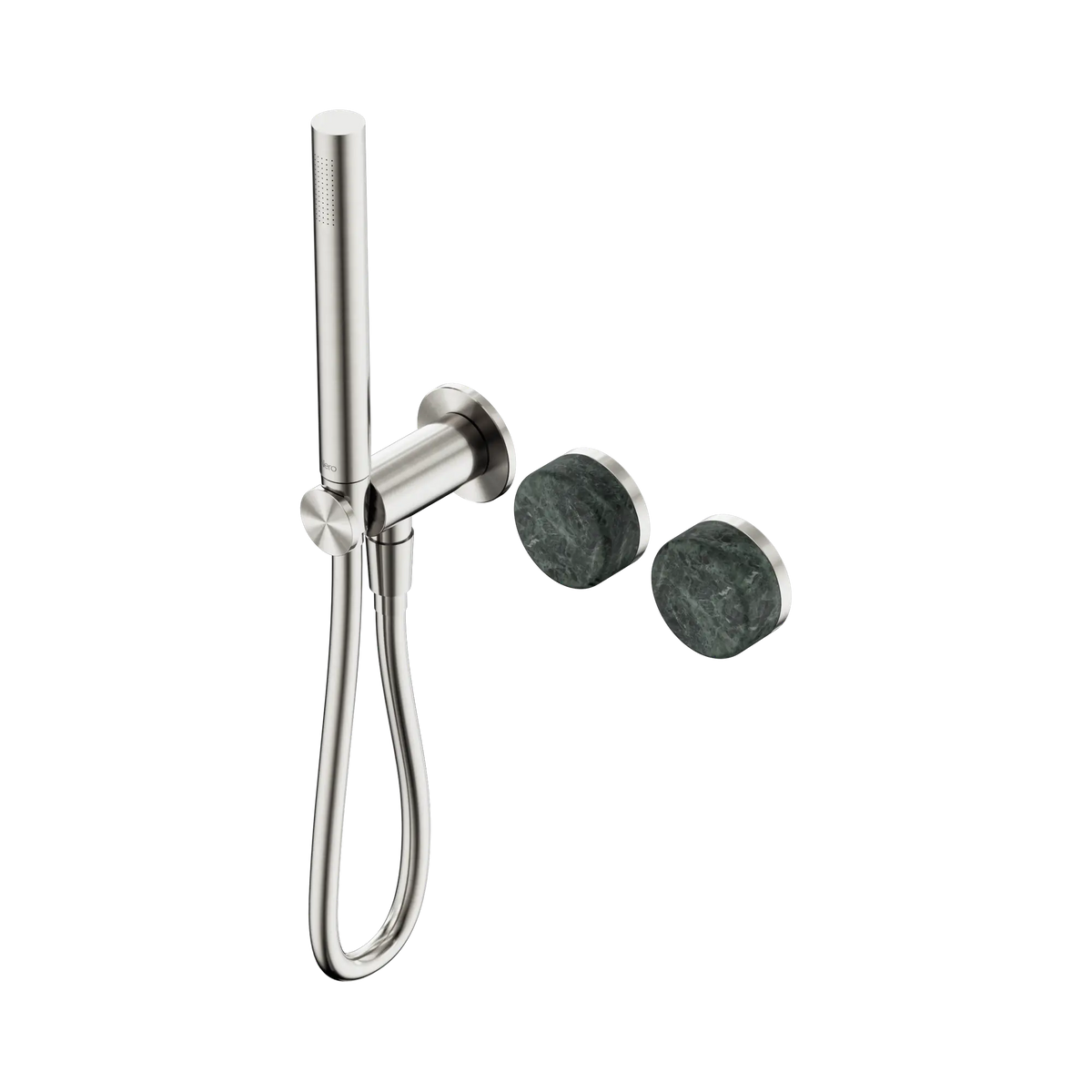 Nero Serenity Progressive Shower System With Verde Alpi Handle And Slim Shower - Brushed Nickel