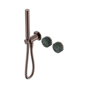 Nero Serenity Progressive Shower System With Verde Alpi Handle And Slim Shower - Brushed Bronze