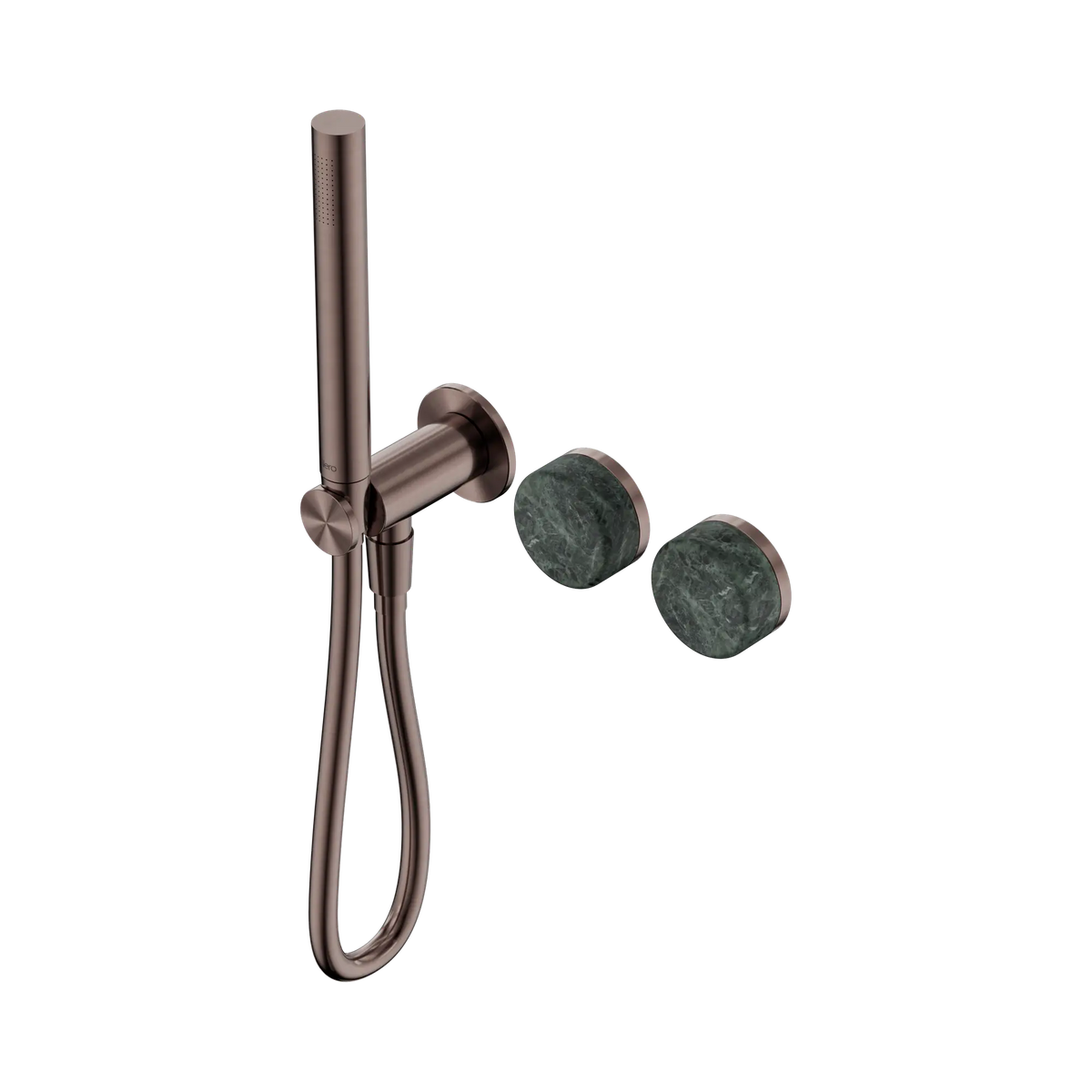 Nero Serenity Progressive Shower System With Verde Alpi Handle And Slim Shower - Brushed Bronze