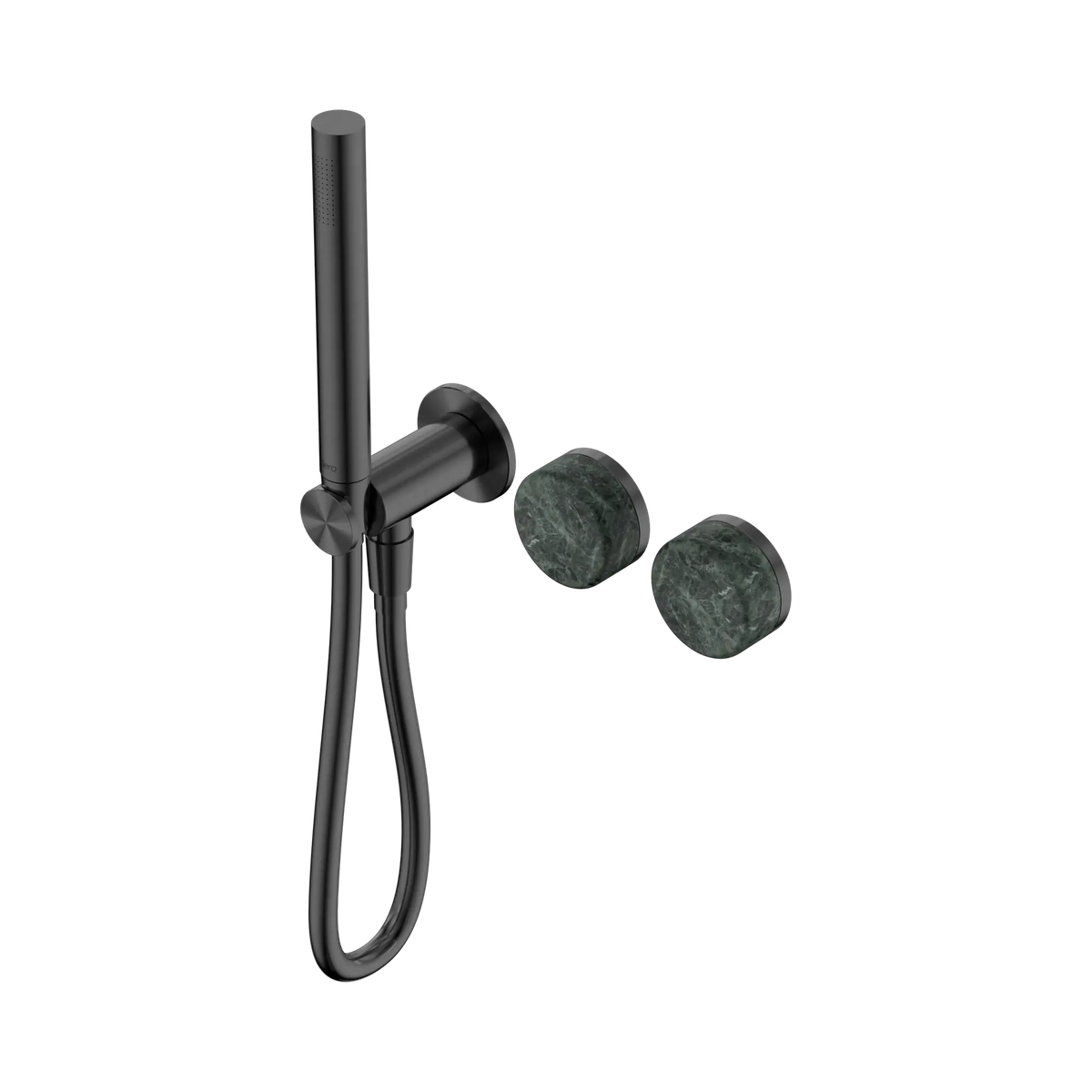 Nero Serenity Progressive Shower System With Verde Alpi Handle And Slim Shower - Gun Metal