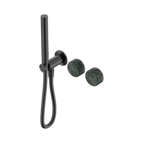 Nero Serenity Progressive Shower System With Verde Alpi Handle And Slim Shower - Gun Metal