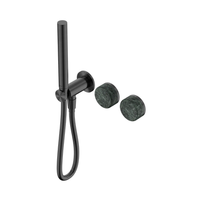 Nero Serenity Progressive Shower System With Verde Alpi Handle And Slim Shower - Gun Metal