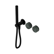 Nero Serenity Progressive Shower System With Verde Alpi Handle And Slim Shower - Matte Black