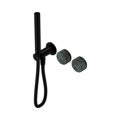 Nero Serenity Progressive Shower System With Verde Alpi Handle And Slim Shower - Matte Black