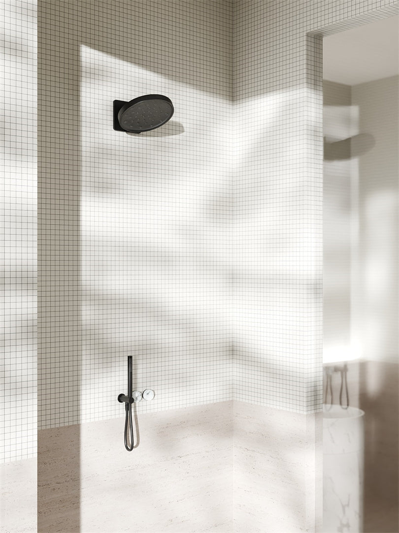 Nero Serenity Wall Shower Head Matte Black