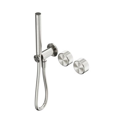 Nero Serenity Progressive Shower System With Metal Handle And Slim Shower Brushed Nickel