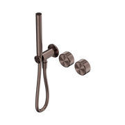 Serenity Progressive Shower System With Metal Handle And Slim Shower Brushed Bronze
