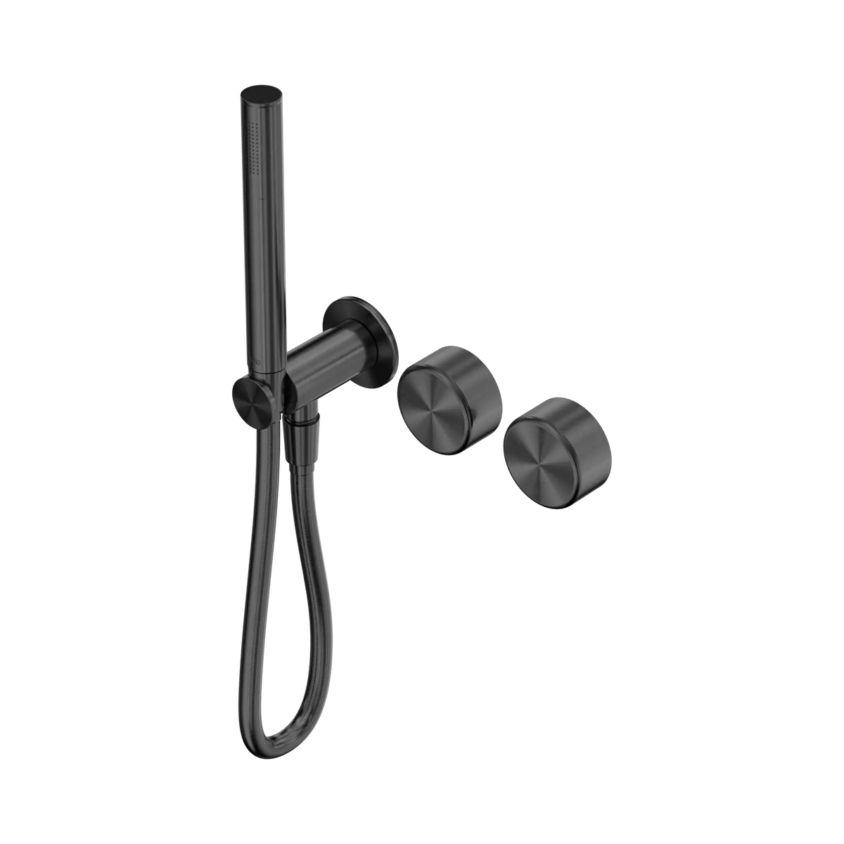 Serenity Progressive Shower System With Metal Handle And Slim Shower Gun Metal