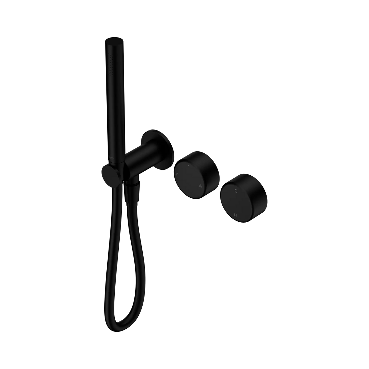 Serenity Progressive Shower System With Metal Handle And Slim Shower Matte Black