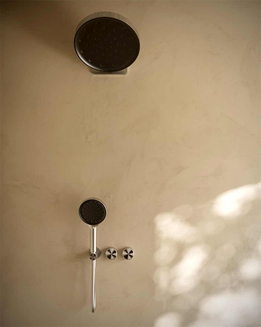 Nero Serenity Wall Shower Head Brushed Nickel