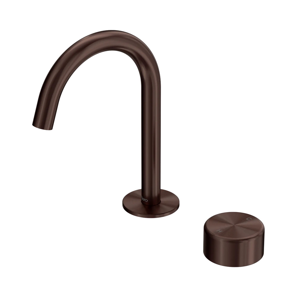 Serenity Progressive Basin Mixer Arc Spout With Metal Handle Rome Bronze