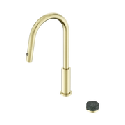 Nero Serenity Progressive Pull Out Kitchen Set With Verde Alpi Handle - Brushed Gold