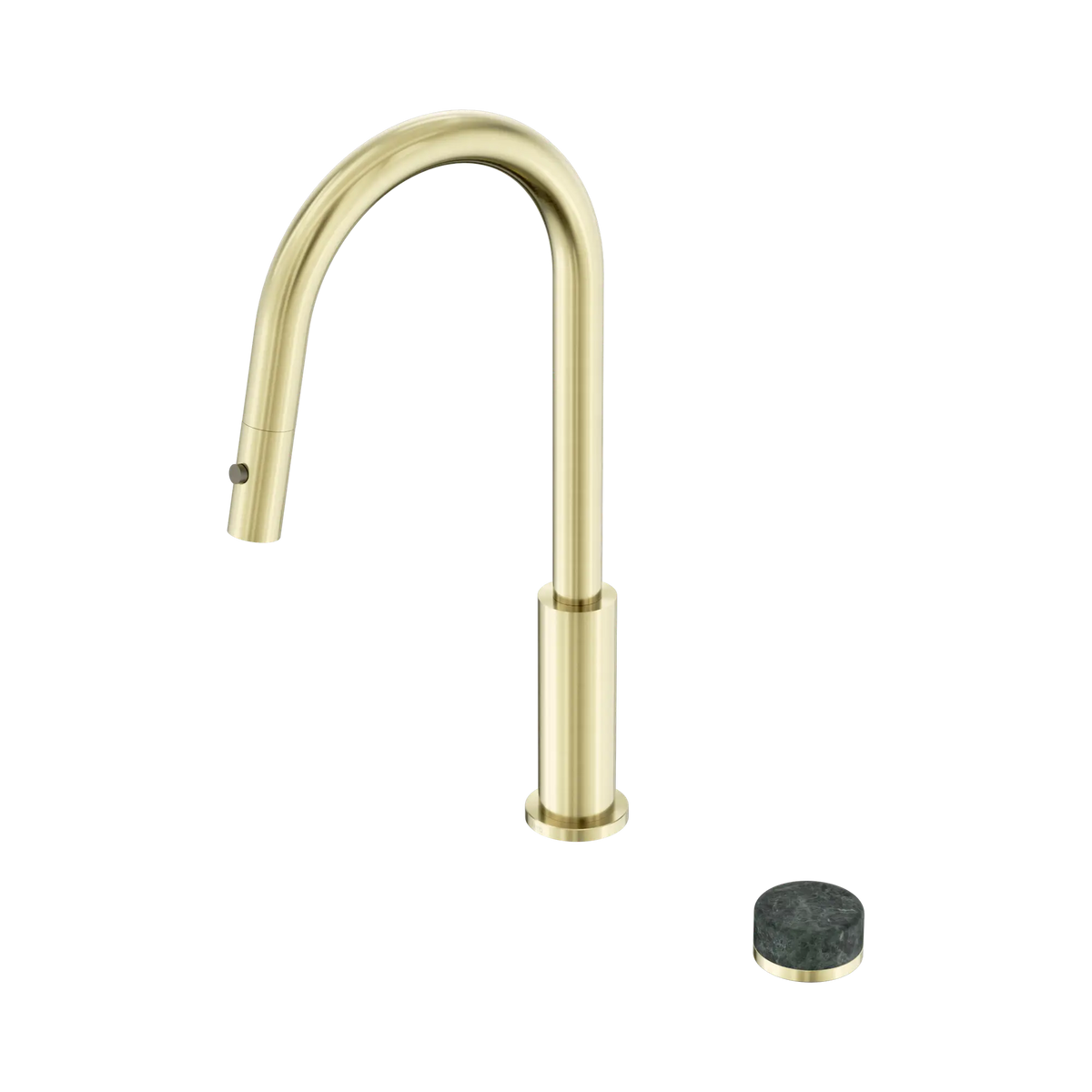 Nero Serenity Progressive Pull Out Kitchen Set With Verde Alpi Handle - Brushed Gold