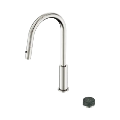 Nero Serenity Progressive Pull Out Kitchen Set With Verde Alpi Handle - Brushed Nickel