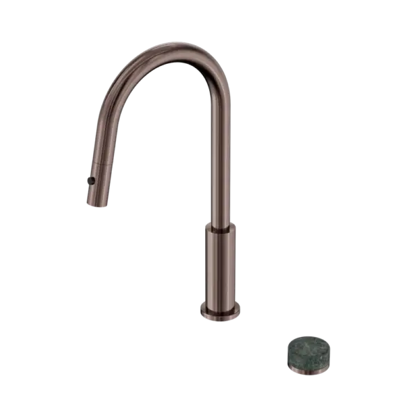 Nero Serenity Progressive Pull Out Kitchen Set With Verde Alpi Handle - Brushed Bronze