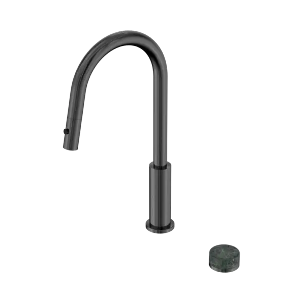 Nero Serenity Progressive Pull Out Kitchen Set With Verde Alpi Handle - Gun Metal