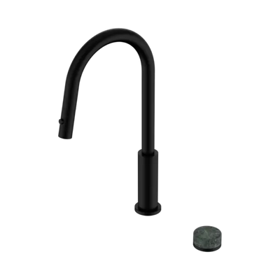 Nero Serenity Progressive Pull Out Kitchen Set With Verde Alpi Handle - Matte Black