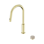 Nero Serenity Progressive Pull Out Kitchen Set With Rome Travertine Handle - Brushed Gold