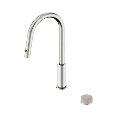 Nero Serenity Progressive Pull Out Kitchen Set With Rome Travertine Handle - Brushed Nickel
