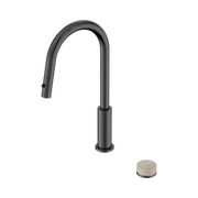Nero Serenity Progressive Pull Out Kitchen Set With Rome Travertine Handle - Gun Metal