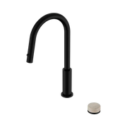 Nero Serenity Progressive Pull Out Kitchen Set With Rome Travertine Handle - Matte Black