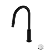 Nero Serenity Progressive Pull Out Kitchen Set With Arabescato Corchia Handle - Matte Black