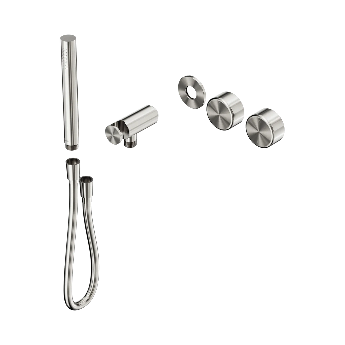 Serenity Progressive Shower System With Metal Handle And Slim Shower Trim Kit Only Brushed Nickel