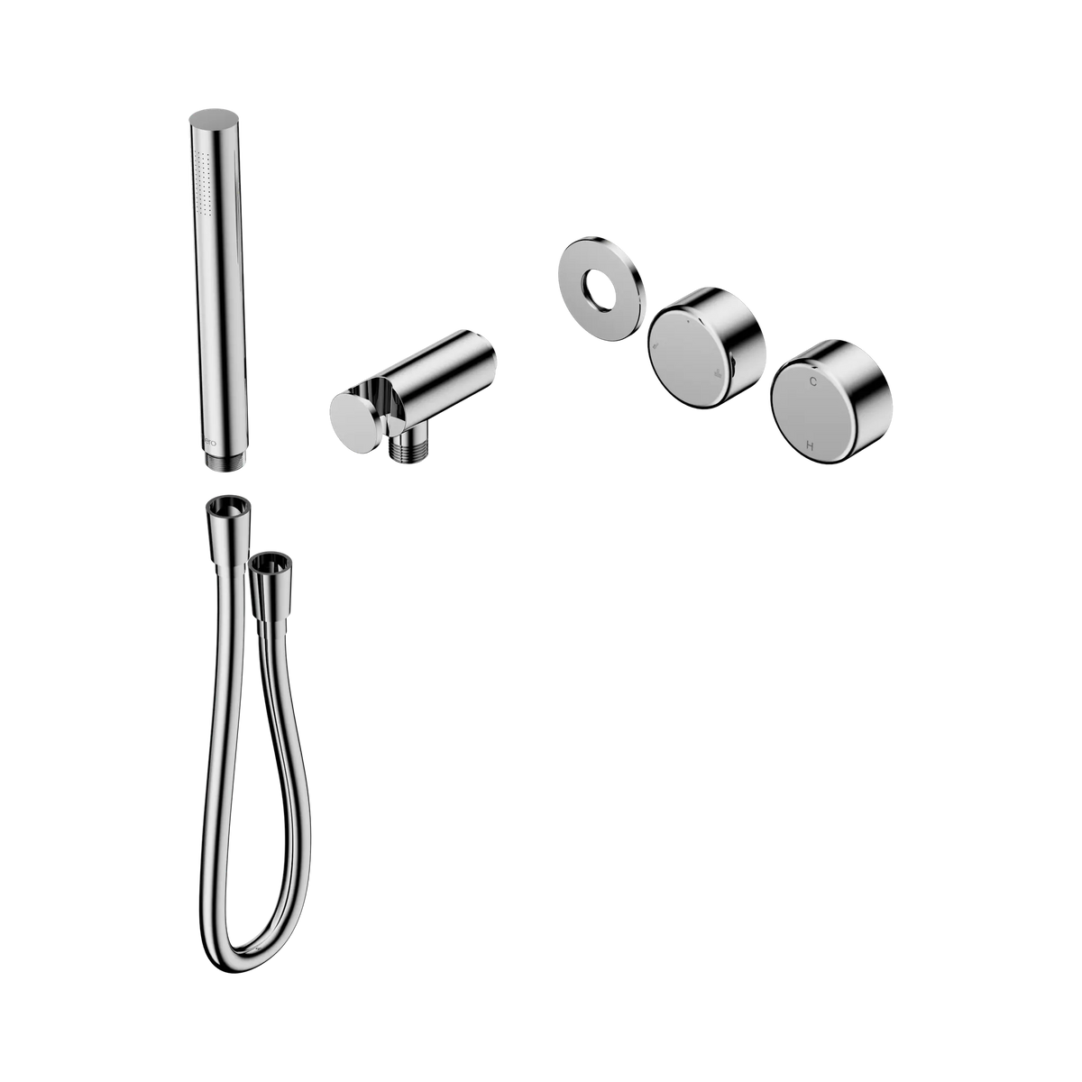 Serenity Progressive Shower System With Metal Handle And Slim Shower Trim Kit Only Chrome