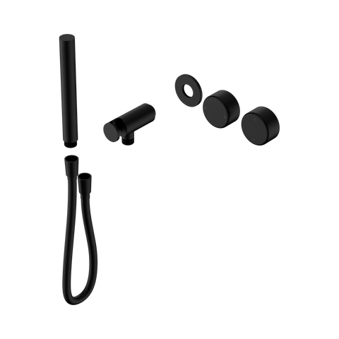 Nero Serenity Progressive Shower System With Metal Handle And Slim Shower Trim Kit Only Matte Black