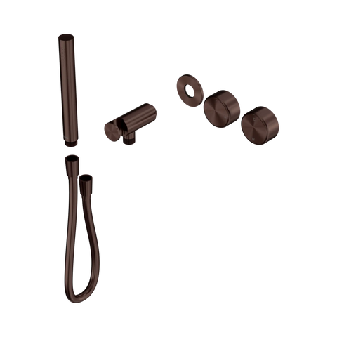 Nero Serenity Progressive Shower System With Metal Handle And Slim Shower Trim Kit Only Rome Bronze