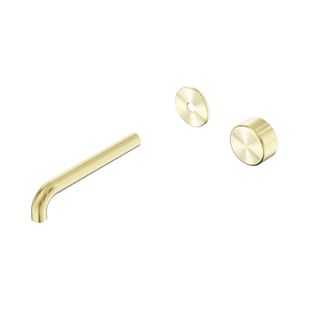 Serenity Progressive Wall Basin Mixer 185mm Spout With Metal Handle Trim Kit Only Brushed Gold