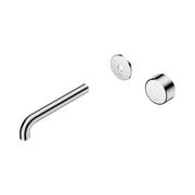 Serenity Progressive Wall Basin Mixer 185mm Spout With Metal Handle Trim Kit Only Chrome