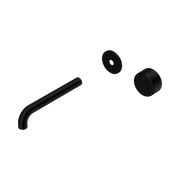 Serenity Progressive Wall Basin Mixer 185mm Spout With Metal Handle Trim Kit Only Matte Black
