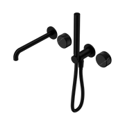 Nero Serenity Progressive Shower System With Spout With Marquina Black Handle And Slim Shower - Matte Black