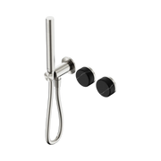 Nero Serenity Progressive Shower System With Marquina Black Handle And Slim Shower - Brushed Nickel