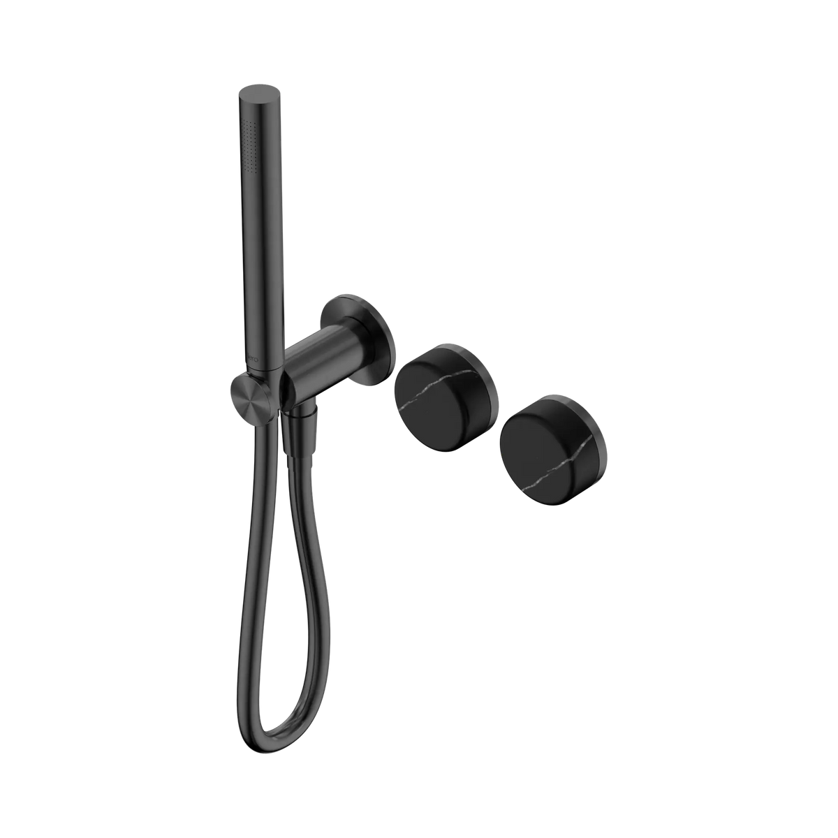 Nero Serenity Progressive Shower System With Marquina Black Handle And Slim Shower - Gun Metal
