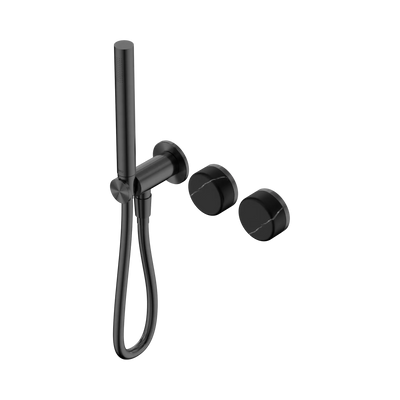 Nero Serenity Progressive Shower System With Marquina Black Handle And Slim Shower - Gun Metal