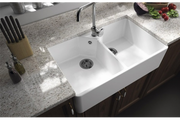 Turner Hastings Chester 80 x 50 Double Flat Front Fine Fireclay Farmhouse Butler Sink