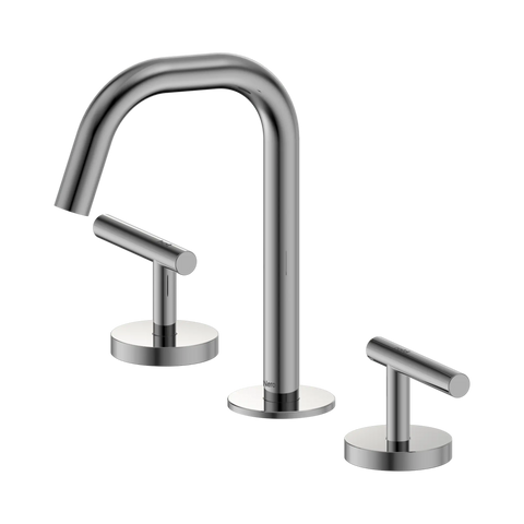 Nero Mecca Lever Basin Set Edge Spout Chrome