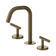Nero Mecca Lever Basin Set Edge Spout Tumbled Antique Brass